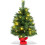 Gymax 60CM Mini Artificial Christmas Tree Tabletop Xmas Trees LED Light Indoor 7
