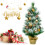 Gymax 2FT Artificial Christmas Tree Small Tabletop Xmas Tree Decor with Pine Cones 1