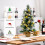 Gymax 2FT Artificial Christmas Tree Small Tabletop Xmas Tree Decor with Pine Cones 6