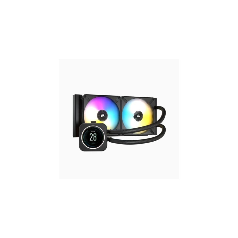Corsair Icue H100i Elite Lcd Display 240Mm Rgb Liquid Cpu Cooler 2 X 12Cm Ml Rgb Cw-9060061-Ww