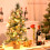 Gymax 2FT Artificial Christmas Tree Small Tabletop Xmas Tree Decor with Pine Cones 8