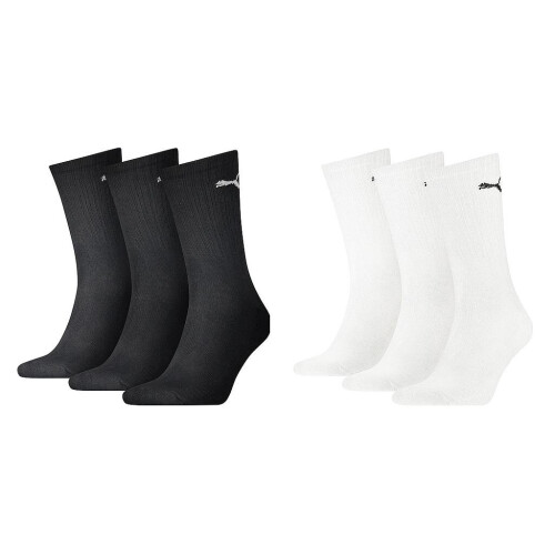 Puma Puma Sport Lightweight Crew Sock (3 Pair) - 6-8 - White