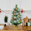 Gymax 2FT Artificial Christmas Tree Small Tabletop Xmas Tree Decor with Pine Cones 9