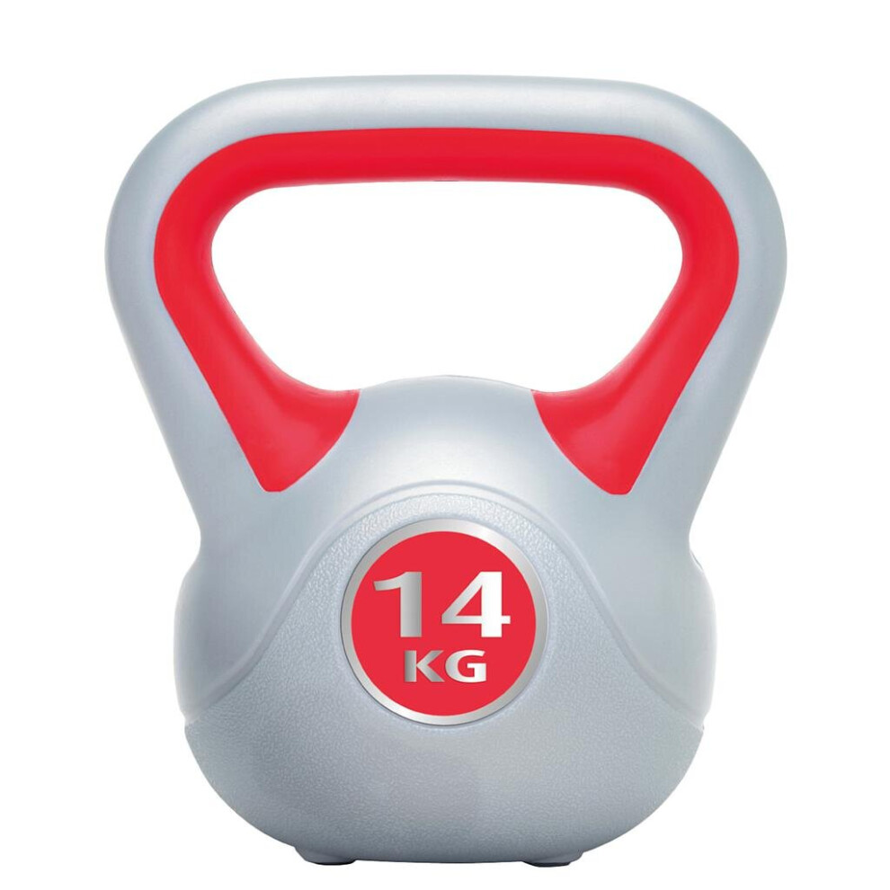 Urban Fitness Vinyl Kettlebell - 14kg - Red