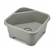 washing-up bowl 33,4 x 33,5 x 16,9 cm grey
