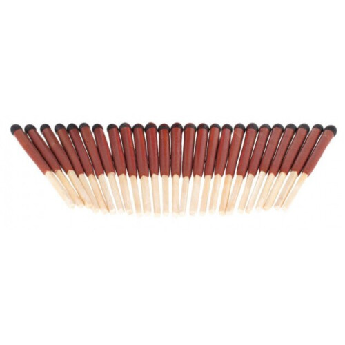 matches storm test wood natural/brown 25 pieces