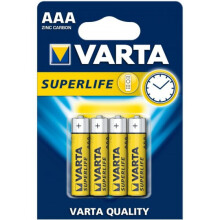 Pack de 4 piles Varta Superlife R03 Micro AAA