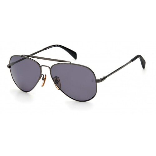 David Beckham Fragrances sunglasses 1004/S cat.3 pilot stainless steel black/grey
