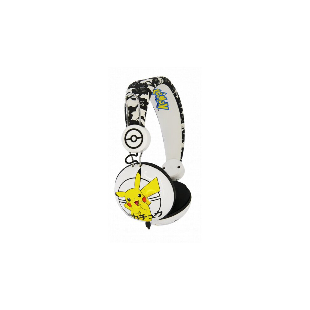 Headphones Pokmon Pikachu Junior Yellow/White 5055371621076