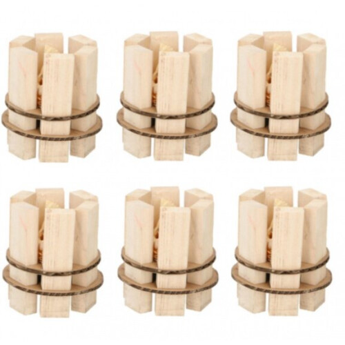 kindling 7,5 x 8 cm wood clear 6 piece