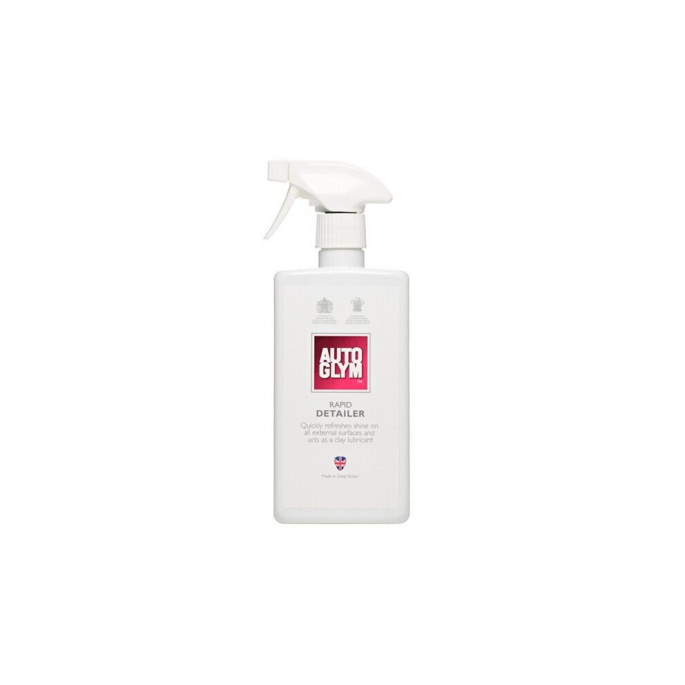 Autoglym Rapid Detailer 500 Ml Â Versatile Cleaner For Lacquer, Plastic, Glass, Leather; Removes Dirt And Fingerprints, Leaves Showroom Shine. 5016366835007