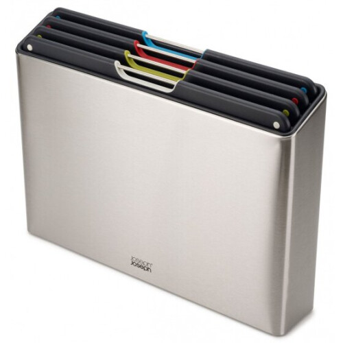 Joseph Joseph cutting board set Folio26 x 36 cm stainless steel silver 5-piece