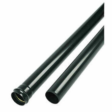 FLOPLAST PUSH-FIT SINGLE SOCKET SOIL PIPE BLACK 110MM X 3M (2 PACK)