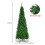 Gymax 6.5 FT Artificial Pencil Christmas Tree LED Pre-Lit Xmas Tree Holiday Decoration 2