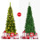 Gymax 6.5 FT Artificial Pencil Christmas Tree LED Pre-Lit Xmas Tree Holiday Decoration 5
