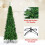 Gymax 6.5 FT Artificial Pencil Christmas Tree LED Pre-Lit Xmas Tree Holiday Decoration 4