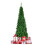 Gymax 6.5 FT Artificial Pencil Christmas Tree LED Pre-Lit Xmas Tree Holiday Decoration 10