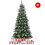 Gymax 7 ft Snow Flocked Artificial Christmas Tree Hinged Slim Xmas Tree W/ Red Berries 9