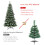 Gymax 7 ft Snow Flocked Artificial Christmas Tree Hinged Slim Xmas Tree W/ Red Berries 4