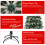 Gymax 7 ft Snow Flocked Artificial Christmas Tree Hinged Slim Xmas Tree W/ Red Berries 5