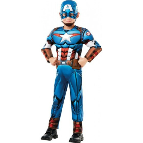 Rubies costume Marvel - Captain Americaboys blue size 128