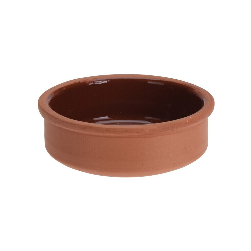 tapas dish 12 cm terracotta brown 3 pieces