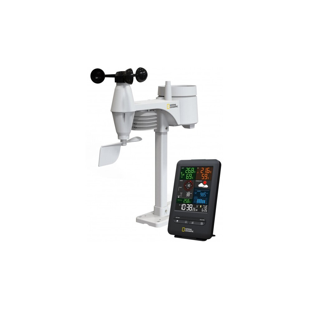 weather station 5-in-1 black/white 3-piece