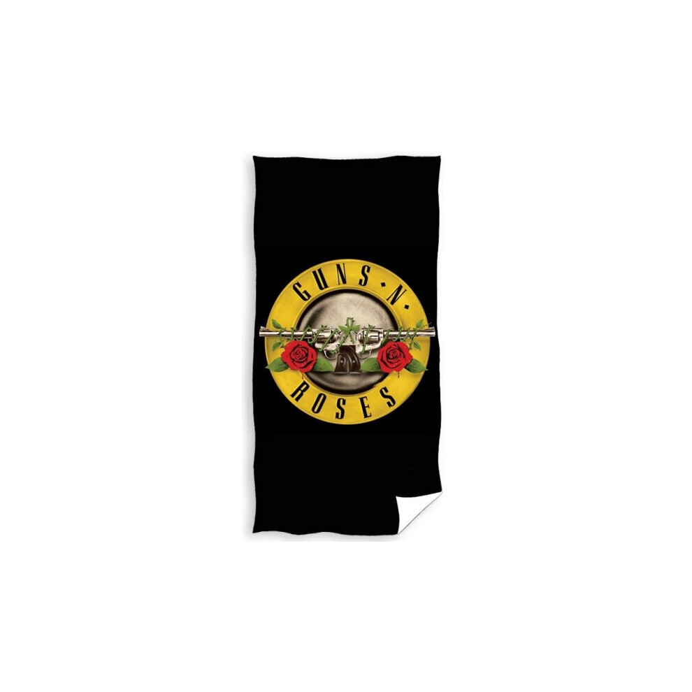 beach towel Guns N' Roses 140 x 70 cm cotton black