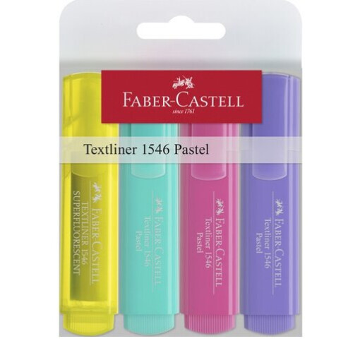Faber-Castell markers 1546 pastel 12 x 3 cm 4 pcs
