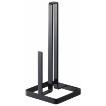 Porte-rouleau d'essuie-tout - YAMAZAKI - Tower 6782 - Métal peint - Noir - 11 x 11 x 26,5 cm