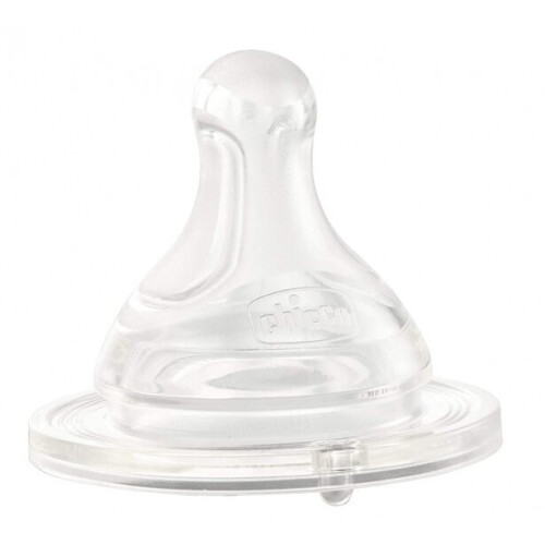 teat Physiological silicone transparent (4m+) 2 pieces