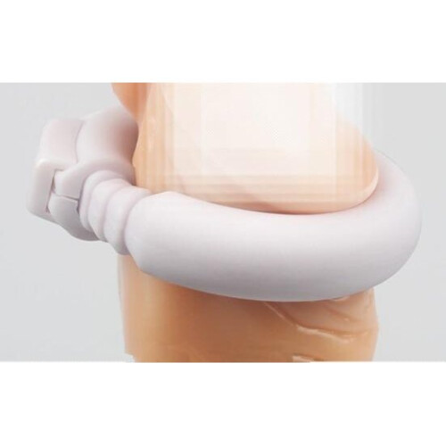 (Black) Adjustable Cock White Or Black Silicone Penis Rings Delay Ejaculation Men 1