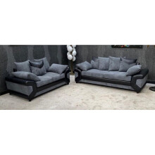 Rio Grand 3 + 2 sofa set - Black & Grey