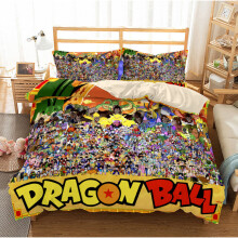 (Pattern 05, Double) Dragon Ball Bedding Single Double Duvet Cover NEW