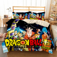 (Pattern 06, Double) Dragon Ball Bedding Single Double Duvet Cover NEW