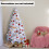 Gymax 6FT Artificial Christmas Tree Traditional White Xmas Tree Decor with Metal Stand 1