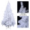 Gymax 6FT Artificial Christmas Tree Traditional White Xmas Tree Decor with Metal Stand 2
