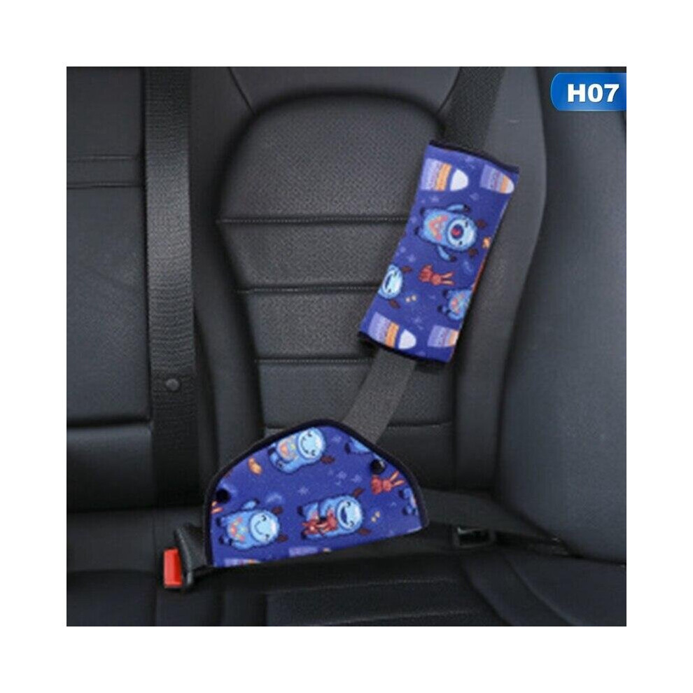 Grosband Car Seat Belt Adjustment Holder Seatbelt Padding Cover For Baby Child Kids Anti-Neck Safety Shoulder Positioner Shoulder Pad Kit