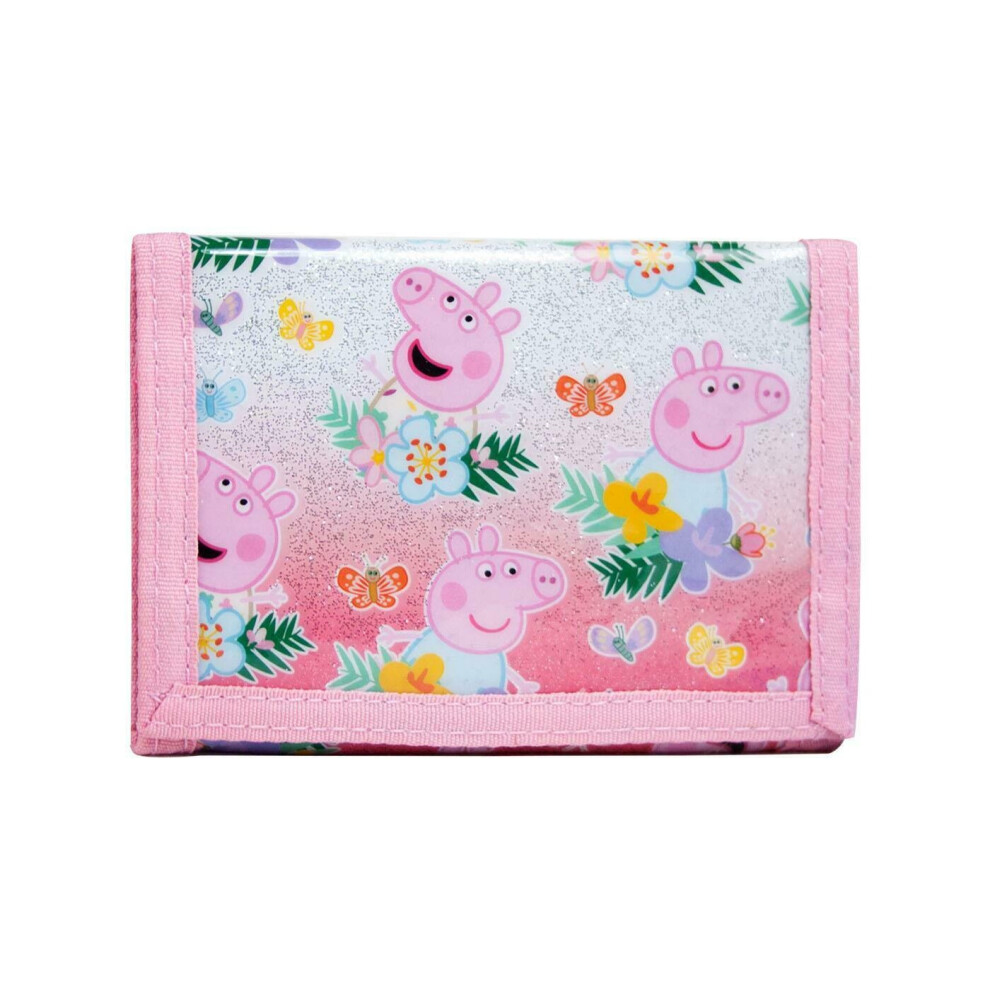 Peppa Pig All Over Print Girl's Pink Wallet