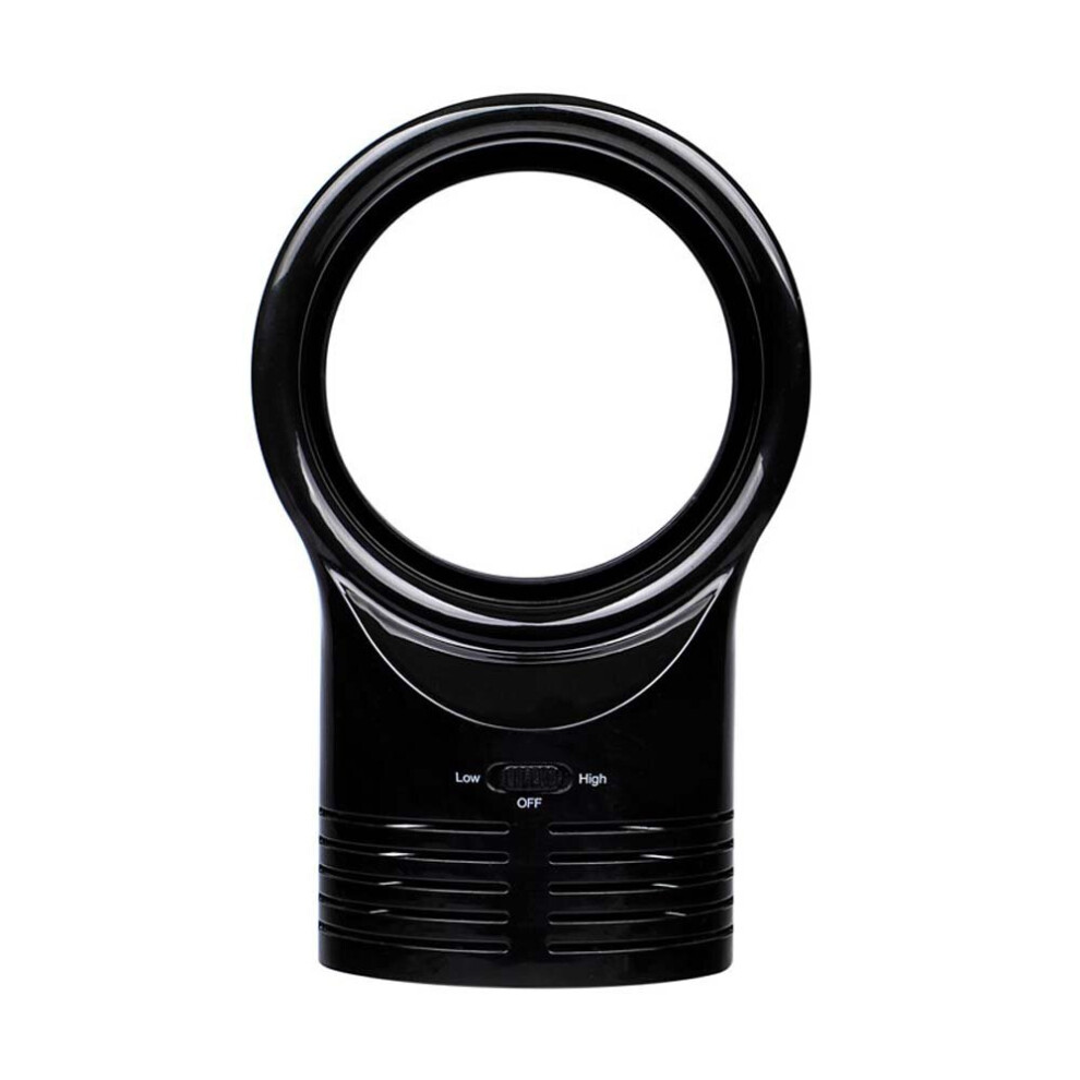 (Black Bladeless) Safety AirFlow Cooling Fan Portable Bladeless Fan-image-OPC-P8QCWZ7-NEW