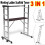 3 In 1 Portable Heavy Multi-Purpose Telescopic Ladder Scaffold Tower 1