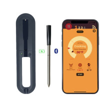 BBQ Thermometer Portable Wireless Bluetooth Kitchen Grill Food Oven