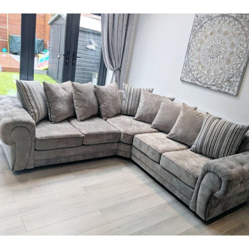 Furniture 786 Moana Large Corner Sofa Grey 1