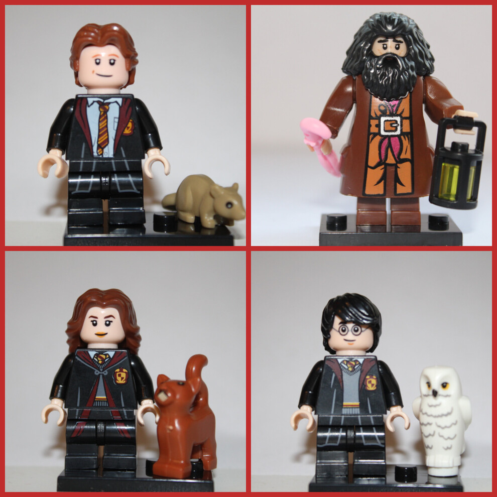 Novelty Gifts Uk (Hagrid Harry Potter Hermione Ron Weasley) Toy Action Mini Figures Fits Lego Sets