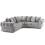 Furniture 786 Moana Large Corner Sofa Grey 4