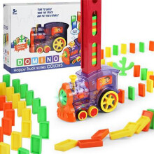 Tobar Lay & Play Colourful Domino Train Set- Multicoloured 80 Dominoes