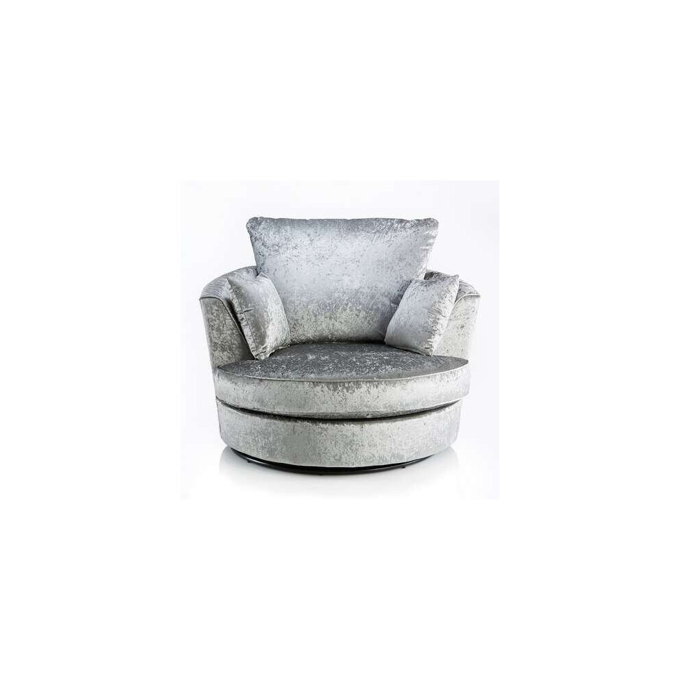 Kingston Crushed Velvet Swivel chair-Arm Chair