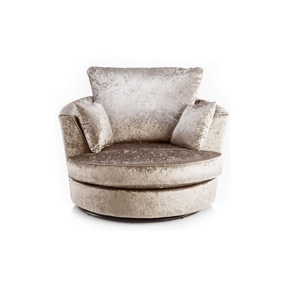 Kingston Crushed Velvet Swivel chair-Arm Chair