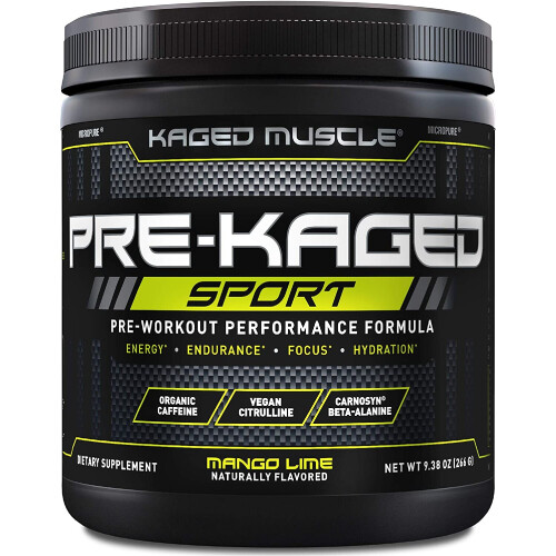 PRE-KAGED Sport, Pre-Workout, Mango Lime, 9.38 oz (266 g)