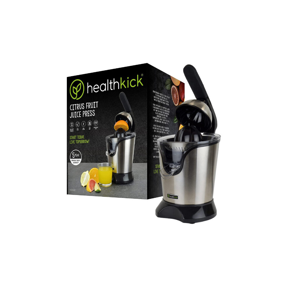 Lloytron Health Kick 180w Citrus Fruit Juicing Press - Stainless Steel